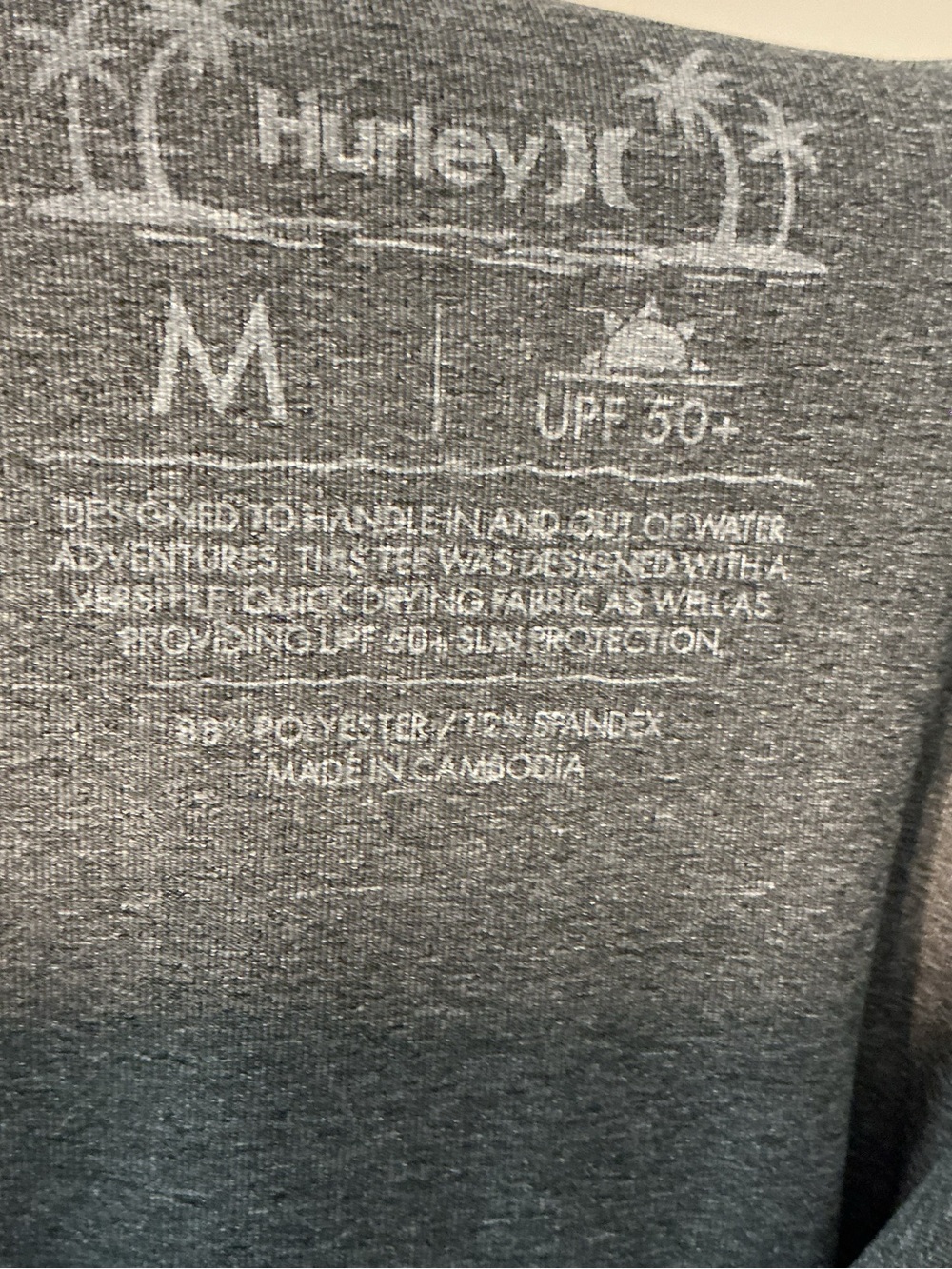 Hurley Grey In/Out Water Shirt - Picture 11 of 11